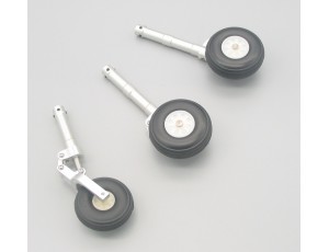 Top-Design CNC Suspension Landing Gear Set With Nose Single Wheel 130mm - (5.0)